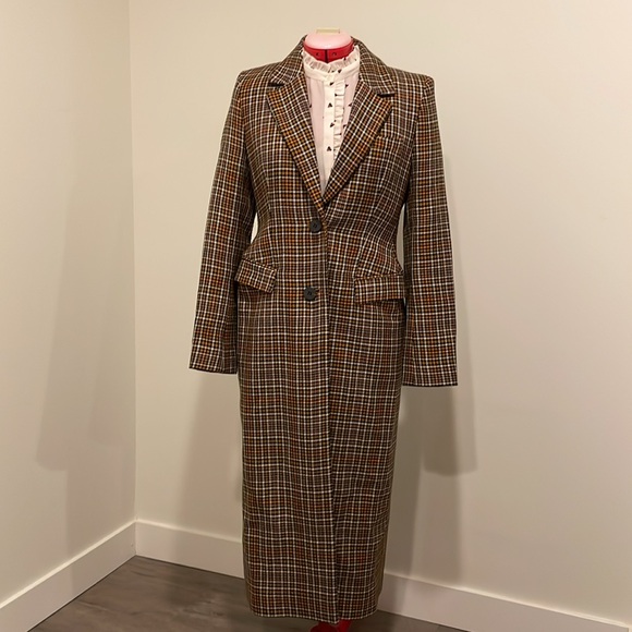 NWOT & Other Stories Plaid Hourglass Coat - Picture 11 of 13